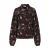 FLURESK gebloemde blouse met pailletten – donkerbruin
