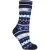 Heat Holders – Dames Fairisle Slipper Sokken – Marine / Paars
