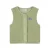 Babyface rechtvallende teddy gilet – groen