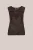 WE Fashion – Dames ajour top met glittergaren – Regular fit – Donkerbruin – LENZING™ ECOVERO™ viscose –
