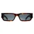 Saint Laurent Rechthoekige Heren Havana Crystal Zwart SL660