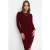 TRENDYOLMİLLA Dames Bordeaux Effen Midi Lang Casual Bodycon Jurken