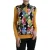 Dolce & Gabbana Multicolor Patchwork Kasjmier Henley Trui