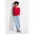 Street One Dames Blouse shirt met lintdetail in Rood