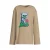Coolcat oversized longsleeve met beer printopdruk Corey donkerzand