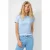 QS T-shirt lichtblauw rib gebreid