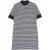 Fred Perry Dames/Dames Gestreept T-shirt Jurk (Wit, Marine)