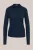 WE Fashion – Dames jersey top met studs en plooidetail – Donkerblauw –