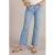 Yest high waist gestreepte bootcut jeans light blue denim