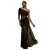Asymmetrische aansluitende jurk voor dames Goddiva Maxi