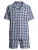 SEIDENSTICKER Pyjama kort ‘Classic Twill’  blauw