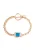 faina Armband  azuur / rose-goud