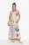 Mouwloze maxi-jurk met print en vierkante hals