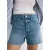 Mango slim regular waist denim short medium blue denim