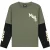 Malelions Junior College Double Layered Longsleeve T-Shirt | Dark Olive
