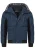 INDICODE JEANS Winterjas ‘Jakobe’  blauw / zwart