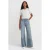 Hoog-Waisted Wijde Jeans van Katoen