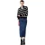 French Connection Unisex Vhari Horizontale Streep Ritssluiting Relaxed Fit Sweater Top voor Volwassenen (Zwart)