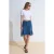Hoge Taille Midi A-Lijn Denim Rok