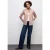 Street One Dames Katoenen blouse met ruches in Roze