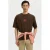 SELECTED HOMME relaxed T-shirt met backprint bruin