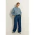 CLAUDIA BY CLAUDIA STRÄTER wide leg jeans dark blue denim