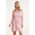 Smashed Lemon Glanzende midi-jurk met taillekoord |
