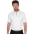 Island Green Heren Gestikt Golf Poloshirt (Wit)