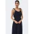JDY viscose maxi jurk met borduursels – donkerblauw