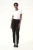 Jersey broek Regular fit Black