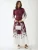 Hiccup Jurk  bourgogne / wit