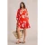 White Stuff Otto Linen Blend Dress Orange Print