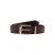 Mango leren riem donkerrood