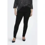ONLY CARMAKOMA high waist skinny jeans CARTHUNDER zwart