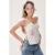 Hartkraag Geprinte Rugdetail Blouse