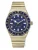 TIMEX Analoog horloge ‘Q TimexÂ®’  blauw / goud