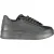 Gaelle Paris Zwarte Polyurethaan Heren Sneaker