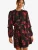 love & roses Jurk  rosa / rood / donkerrood / zwart