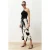 TRENDYOLMİLLA Dames Ecru Abstract Midi A-lijn A-lijn Rokken