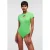 Karl Lagerfeld Cut Out Logo Jersey Body Summer Green