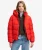 Sportieve Capuchon Pufferjas Red