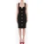 Moschino Heart Buttons Enver Satin Dress Black