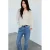 Mango gestreepte blouse – ecru
