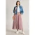 White Stuff Jada Jersey Maxi Skirt Red Print