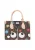MYMO Handtas ‘Pop Eyetheme’  hemelsblauw / donkerbruin / rood / wit gemêleerd