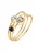 ELLI Ring  goud / zwart