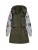 Desigual Tussenparka  lichtgrijs / kaki / gemengde kleuren