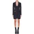 Moschino Jacquard Wool Shrug Blue
