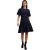 Ted Baker Gebreide ronde hals fladderjurk voor dames/dames (Marine)