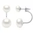 Oorbellen Duo Echte Cultiveerbare Zoetwaterparels Knop 6 en 9 mm